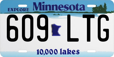 MN license plate 609LTG