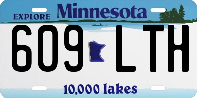 MN license plate 609LTH