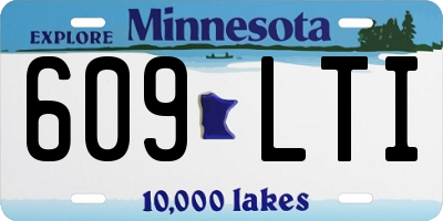 MN license plate 609LTI