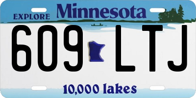 MN license plate 609LTJ
