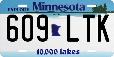 MN license plate 609LTK