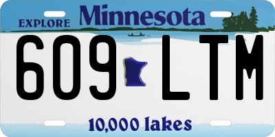 MN license plate 609LTM