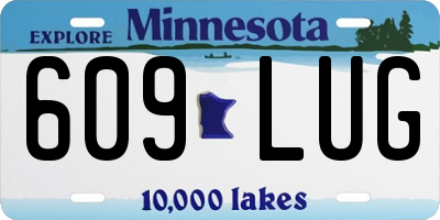 MN license plate 609LUG