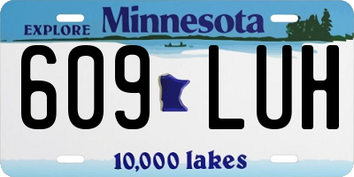 MN license plate 609LUH