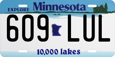 MN license plate 609LUL