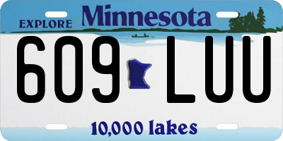 MN license plate 609LUU