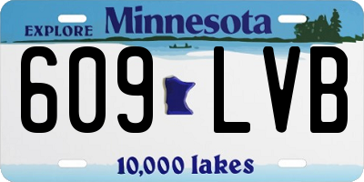 MN license plate 609LVB