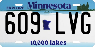 MN license plate 609LVG