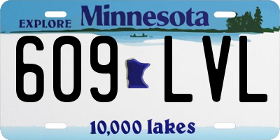 MN license plate 609LVL
