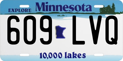 MN license plate 609LVQ