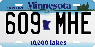 MN license plate 609MHE
