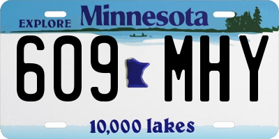 MN license plate 609MHY