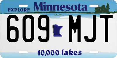 MN license plate 609MJT