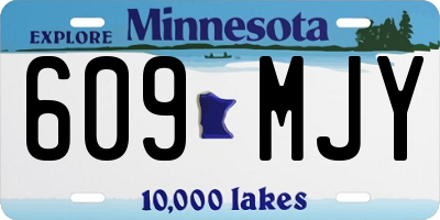 MN license plate 609MJY