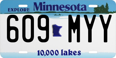 MN license plate 609MYY
