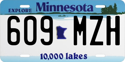 MN license plate 609MZH