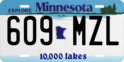 MN license plate 609MZL