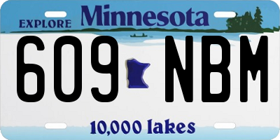 MN license plate 609NBM