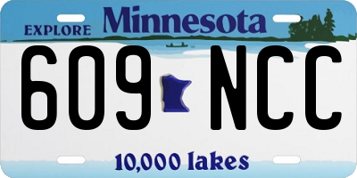 MN license plate 609NCC
