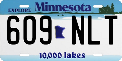 MN license plate 609NLT