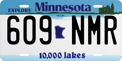 MN license plate 609NMR