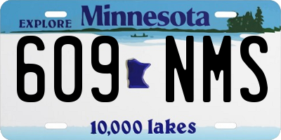 MN license plate 609NMS
