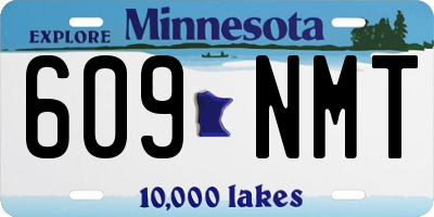 MN license plate 609NMT