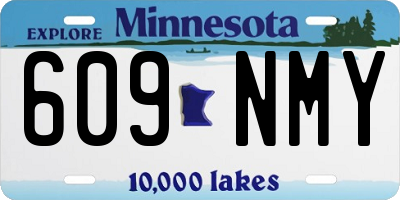 MN license plate 609NMY