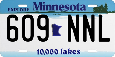 MN license plate 609NNL