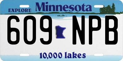 MN license plate 609NPB