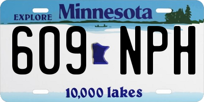 MN license plate 609NPH