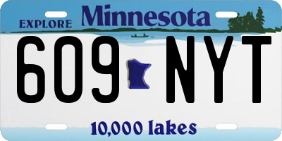 MN license plate 609NYT