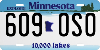 MN license plate 609OSO
