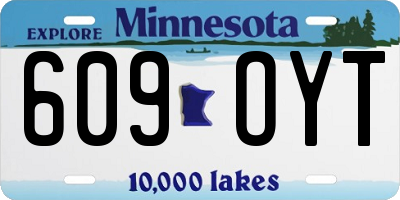 MN license plate 609OYT