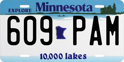 MN license plate 609PAM