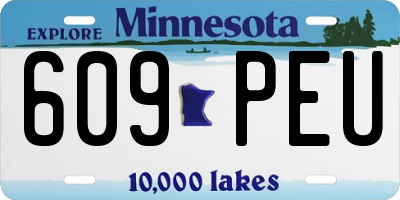 MN license plate 609PEU
