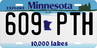 MN license plate 609PTH
