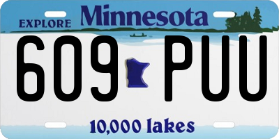 MN license plate 609PUU