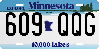 MN license plate 609QQG
