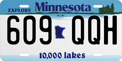 MN license plate 609QQH