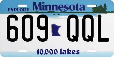 MN license plate 609QQL