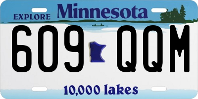 MN license plate 609QQM