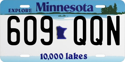 MN license plate 609QQN