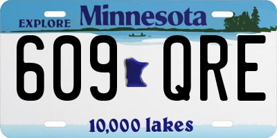 MN license plate 609QRE