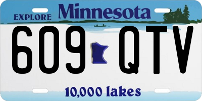 MN license plate 609QTV