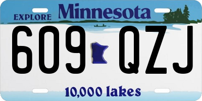 MN license plate 609QZJ