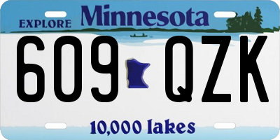 MN license plate 609QZK