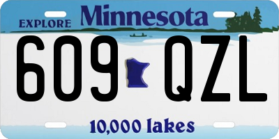 MN license plate 609QZL
