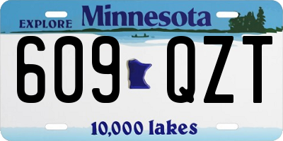 MN license plate 609QZT