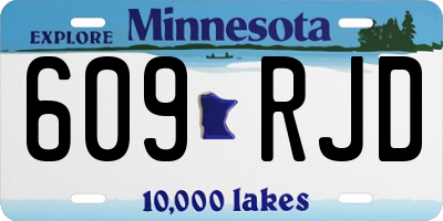 MN license plate 609RJD